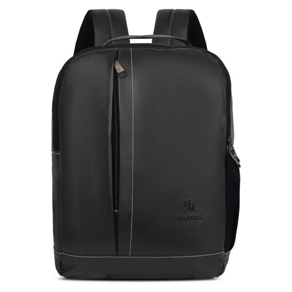 Eco-Friendly Black Vegan Leather Backpack