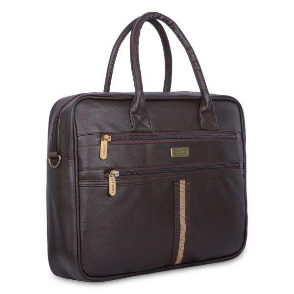 Elegant Brown Laptop Shoulder Bag