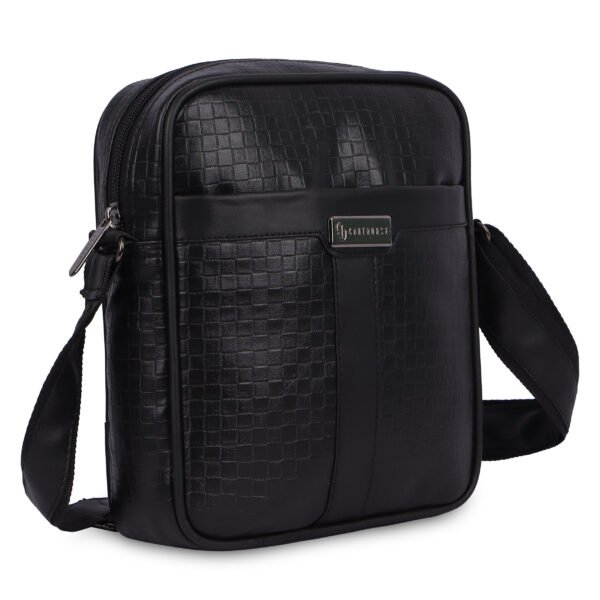 EliteGrid Synthetic Leather Sling Utility Bag